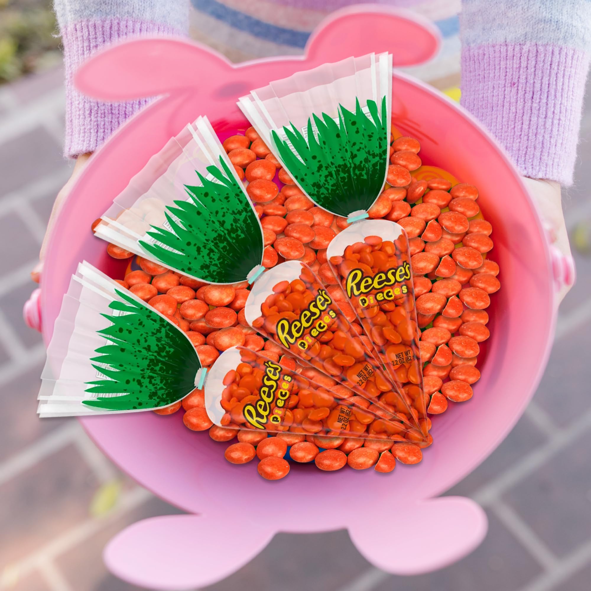 Reese's Peanut Butter Chocolate Pieces Carrots 2.2oz Pack of 3