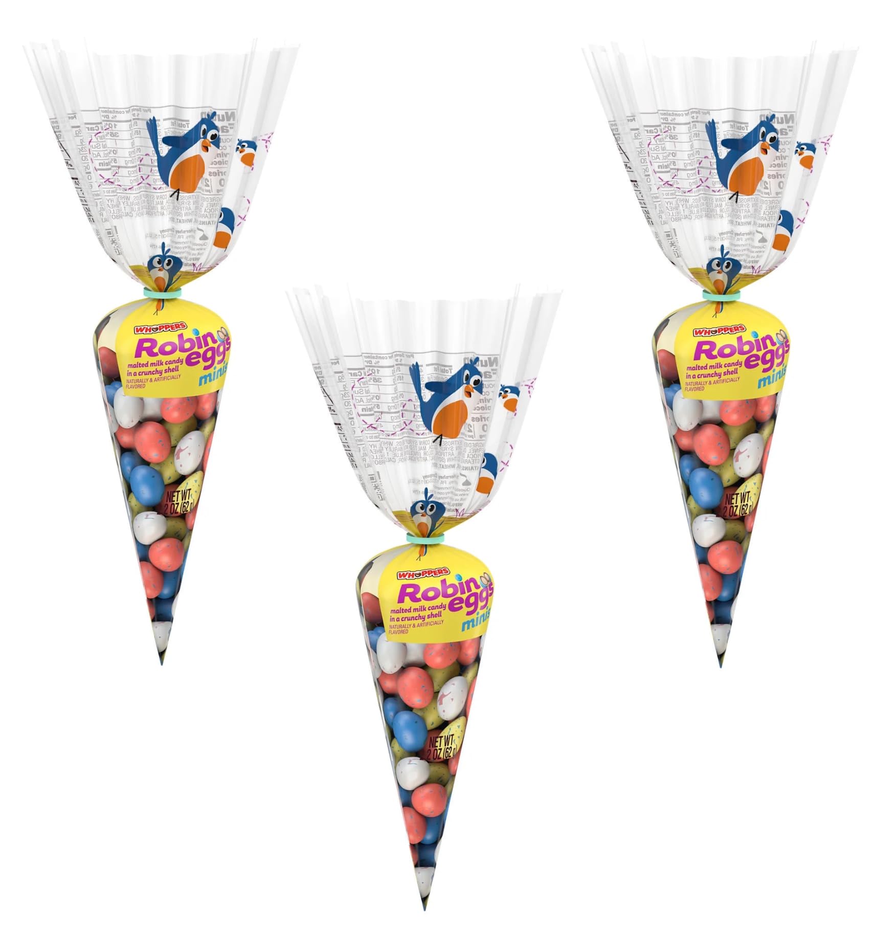 Whoppers Mini Robin Eggs In Carrot Shaped Packaging Pack of 3