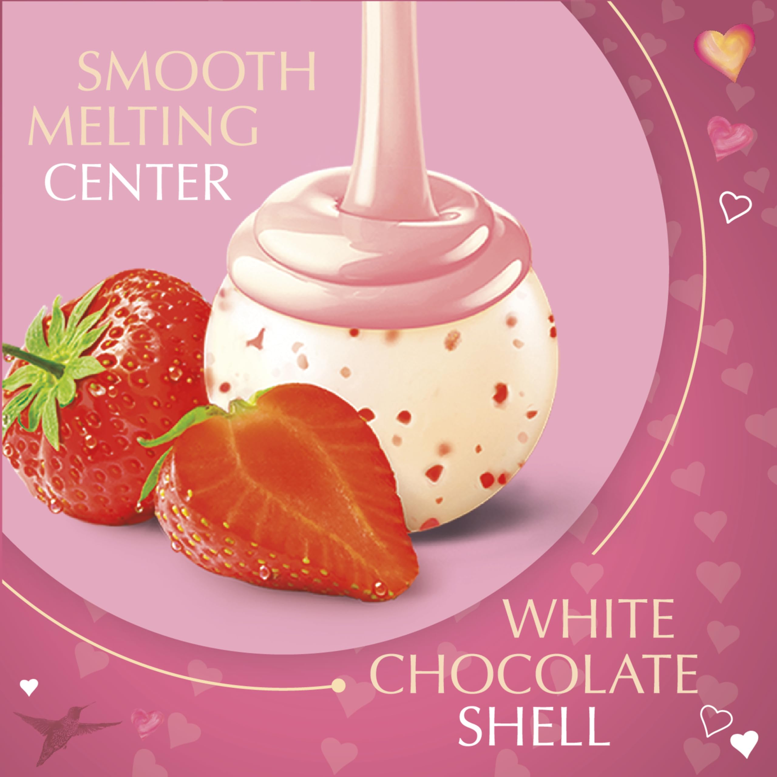 Lindt LINDOR Strawberries and Cream White Chocolate 8.5oz
