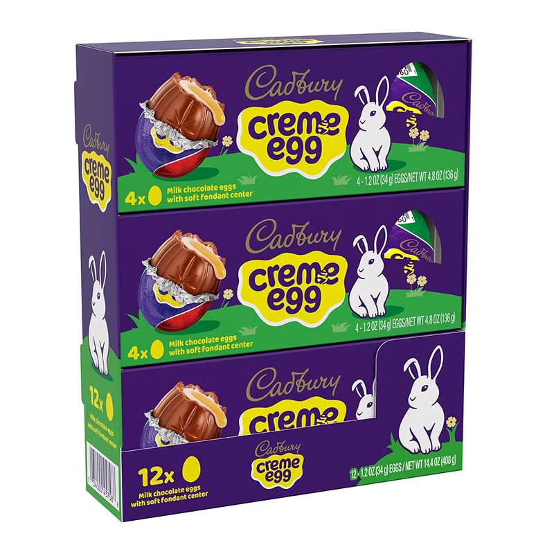 Cadbury Creme Egg, Milk Chocolate Eggs, 12 ct.