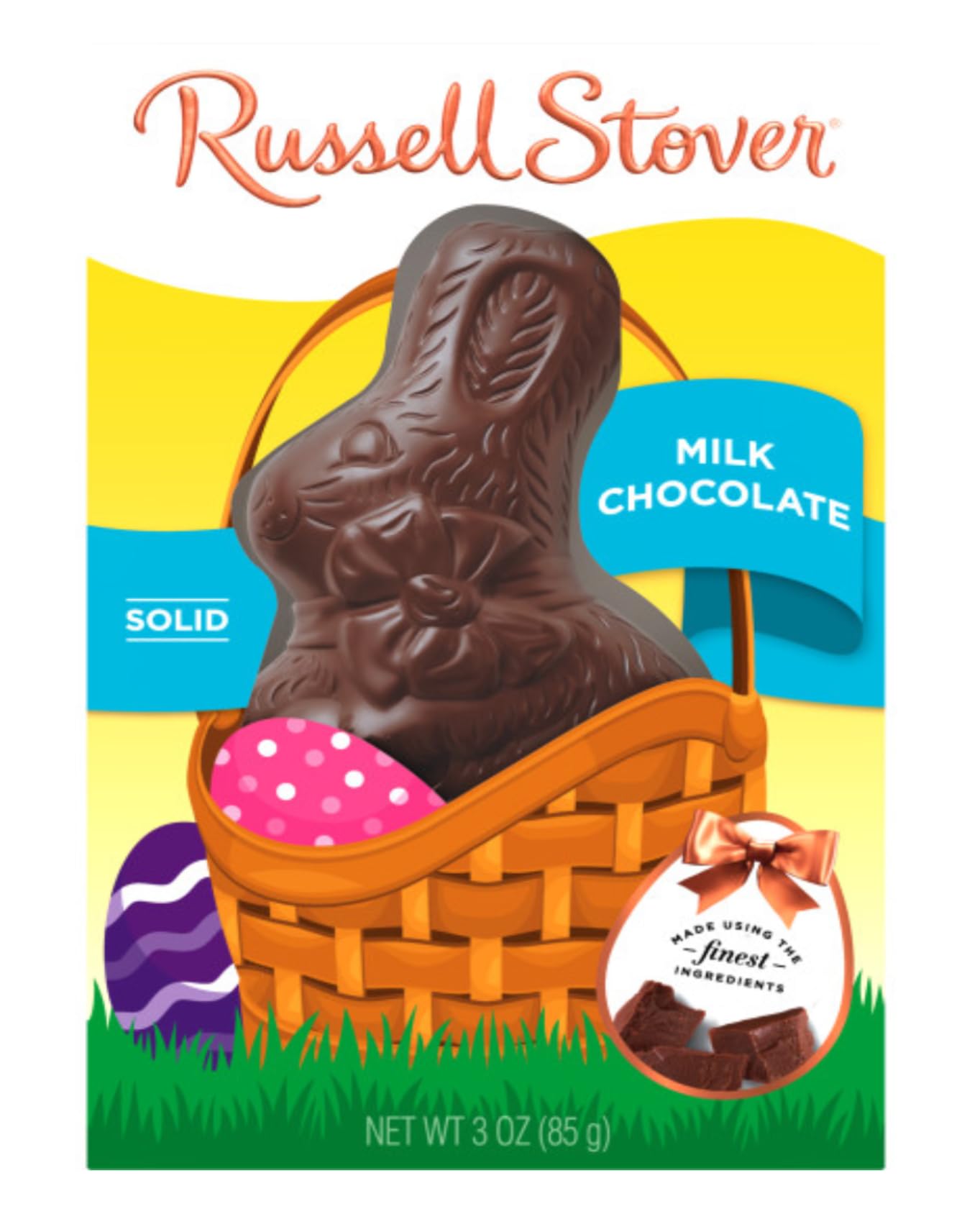 Russell Stover Milk Chocolate Bunnies - Pack of 3