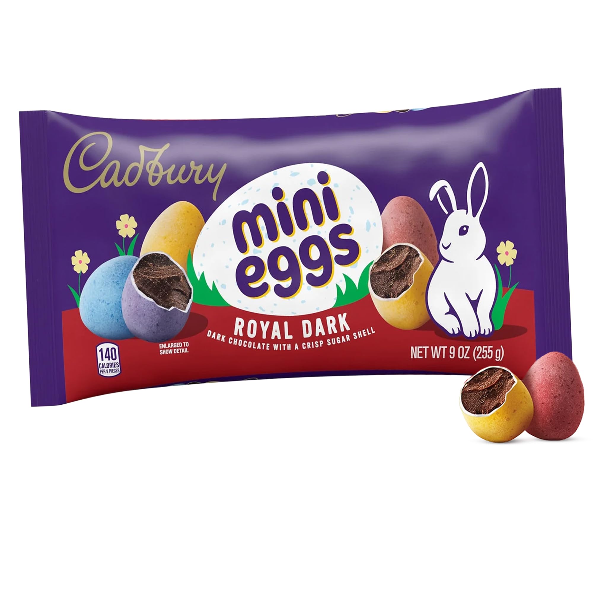 Cadbury Mini Eggs Royal Dark Chocolate Candy, 9 oz Bag