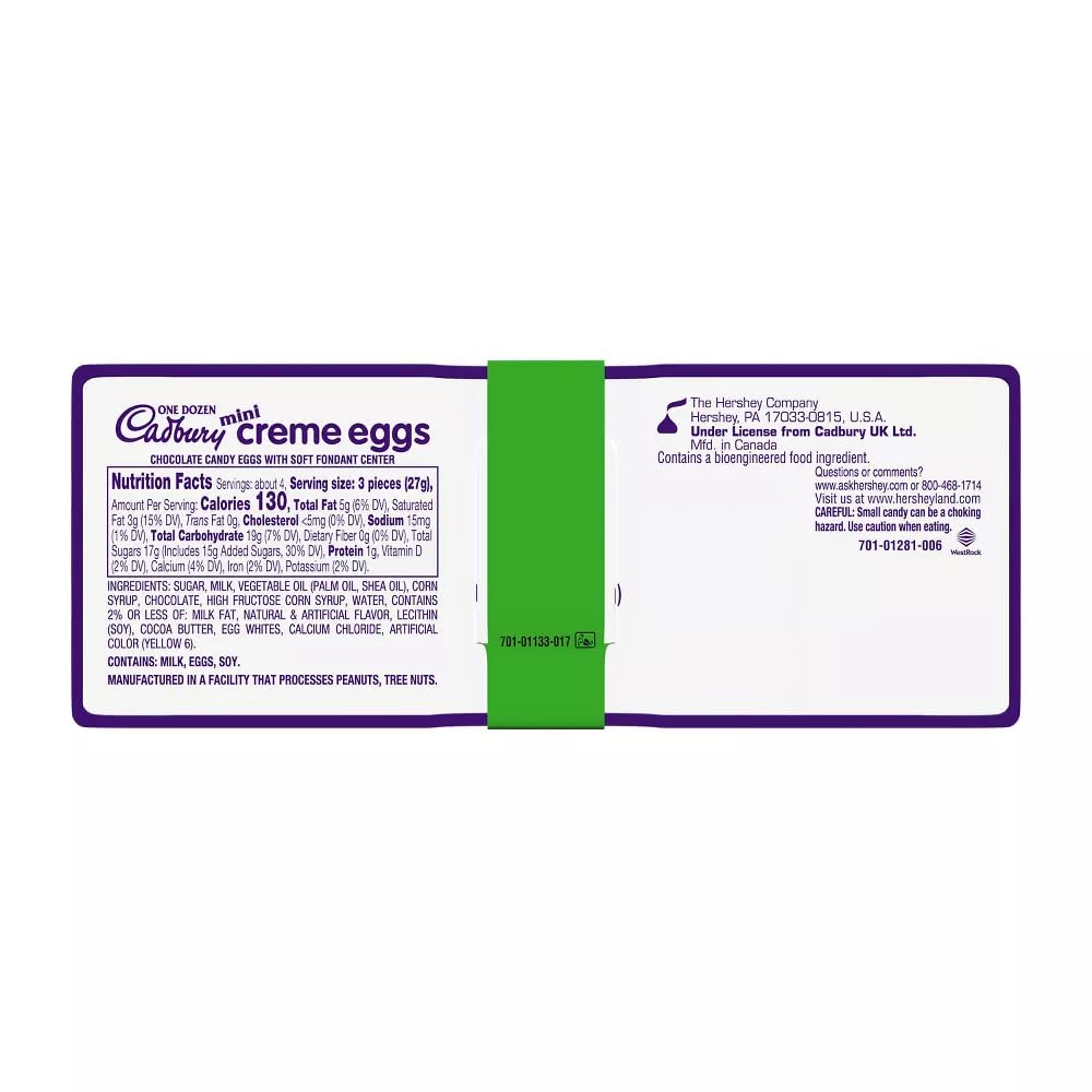Cadbury Mini Creme Eggs 48 Milk Chocolate 4 Trays (12 Count Each Tray)