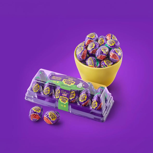 Cadbury Mini Creme Eggs 48 Milk Chocolate 4 Trays (12 Count Each Tray)