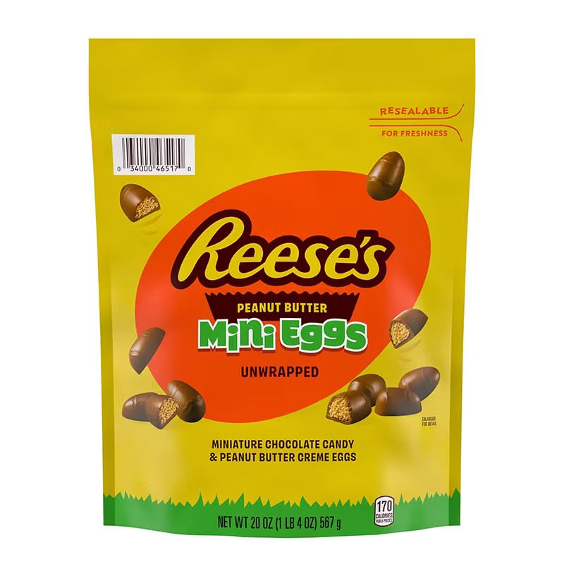 Reese's Unwrapped Chocolate Peanut Butter Creme Mini Eggs, 20 oz.