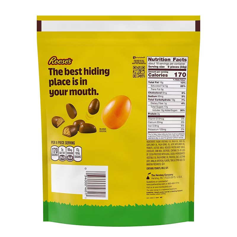 Reese's Unwrapped Chocolate Peanut Butter Creme Mini Eggs, 20 oz.