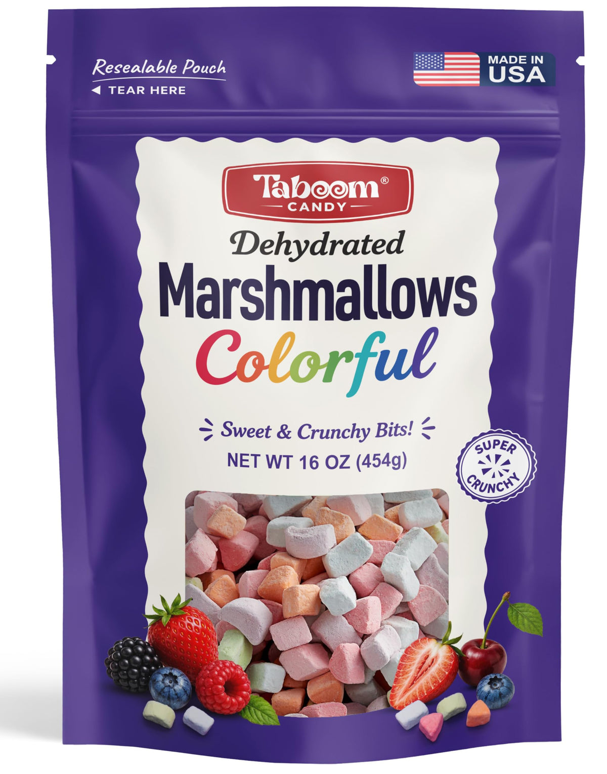 Dehydrated Colorful Marshamllow Bits 1lb
