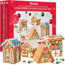 Gingerbread House Kit Mini Village Set of 4 DIY