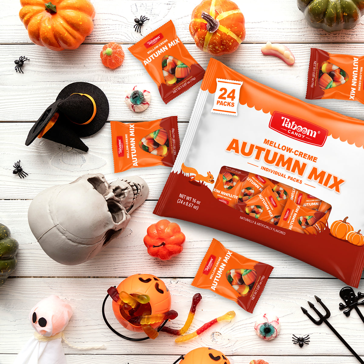 Taboom Mello-Creme Autumn Mix Candy 24pk