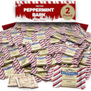 Bulk Peppermint Bark Chocolate Square Mints - 2 Pound Milk Chocolate Christment Chocolate Candy Holiday Treats, Stocking Stuffers, Party Favors - Christment Peppermint Candy