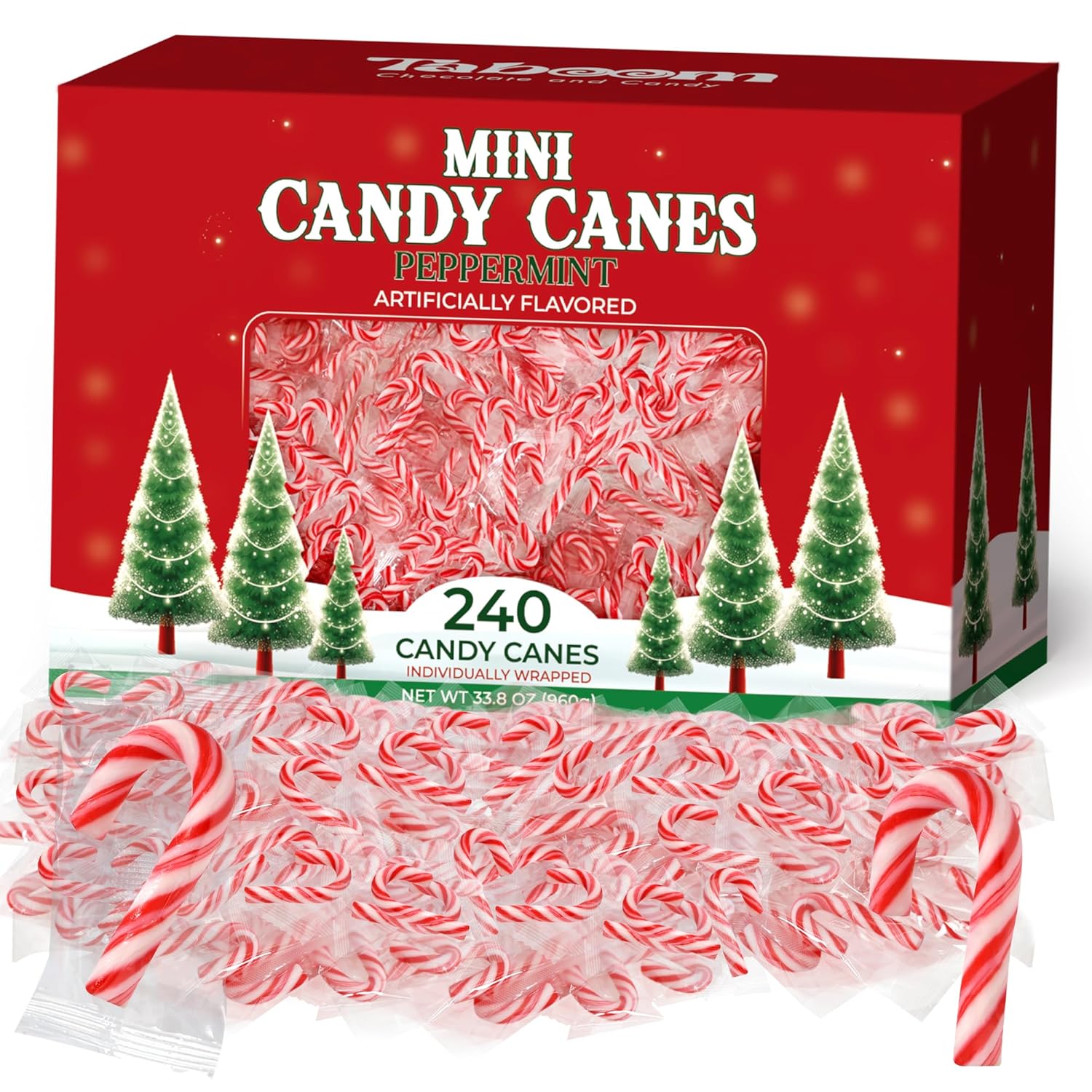 Mini Candy Cane Individually Wrapped 240 Pack