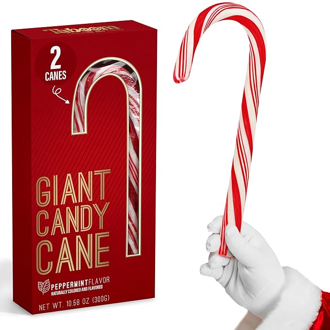 Taboom Giant Peppermint Candy Canes Pack of 2