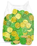 Albert Premier St. Patrick's Green & Gold Belgian Chocolate Coins 100