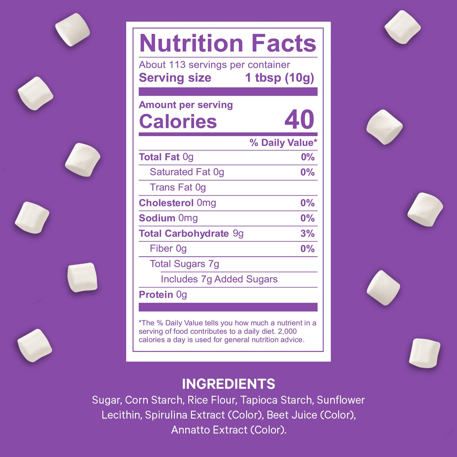 Taboom Dehydrated Marshmallow Bits 2.5lb Vanilla Flavor