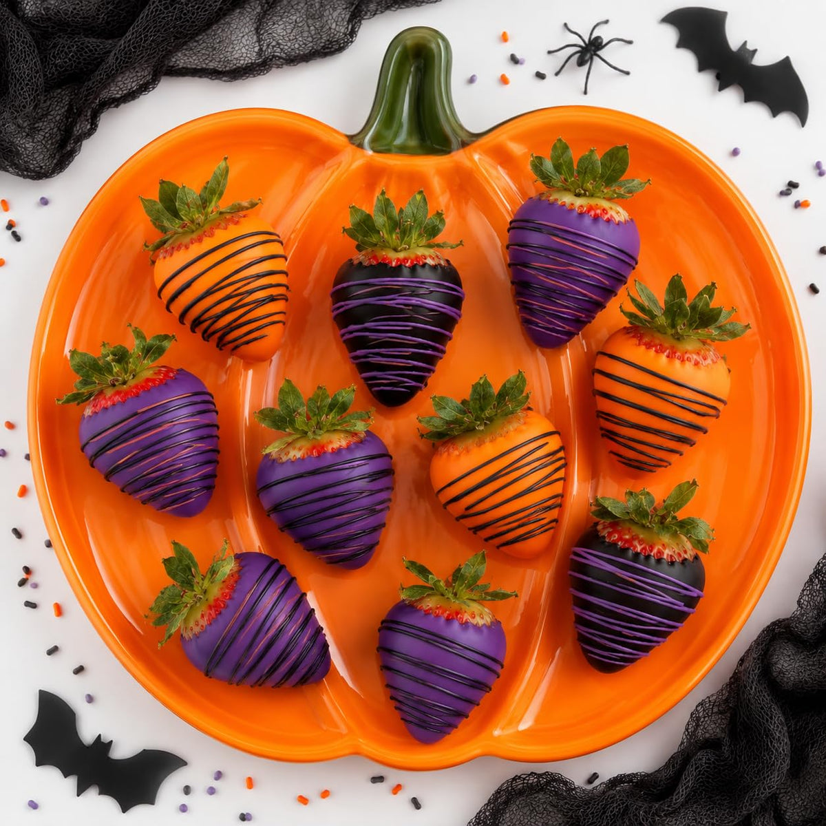 Taboom Halloween Theme Candy Melts Black Orange Purple (6 oz Bags) Total 18oz
