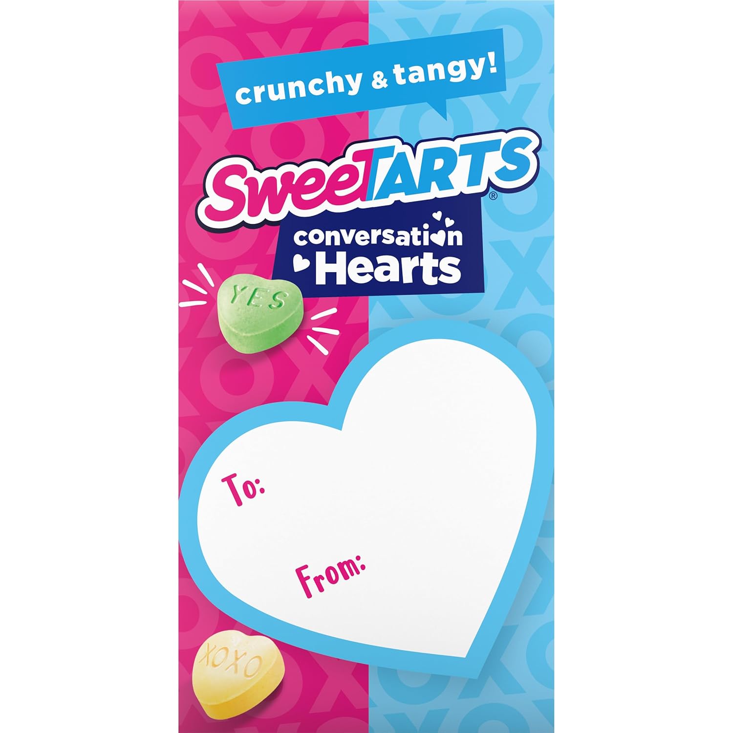 Sweetarts Hearts "To/From" Boxes, 1.1oz, 8 individually wrapped packs
