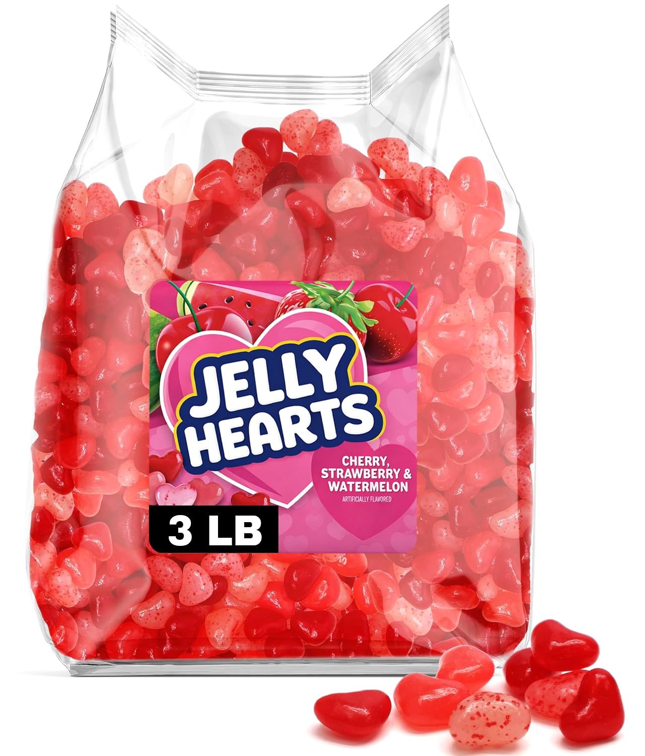 Jolly Rancher Heart Shaped Jelly Beans 3 Pound
