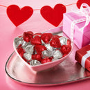 Taboom Milk Chocolate Valentine Hearts Red/Silver 1 Pound
