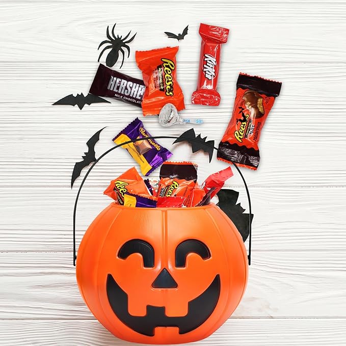 Halloween Pre-Filled Pumpkin Bucket Assorted Chocolate