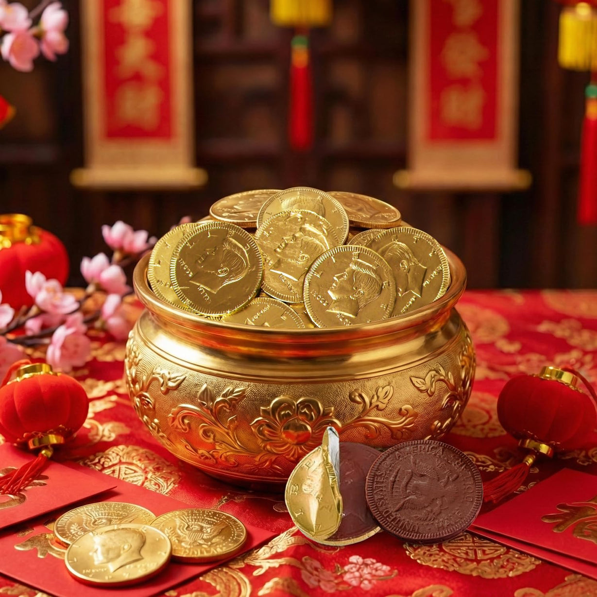 Albert Primer Belgian Gold Coins Milk Chocolate 25pcs