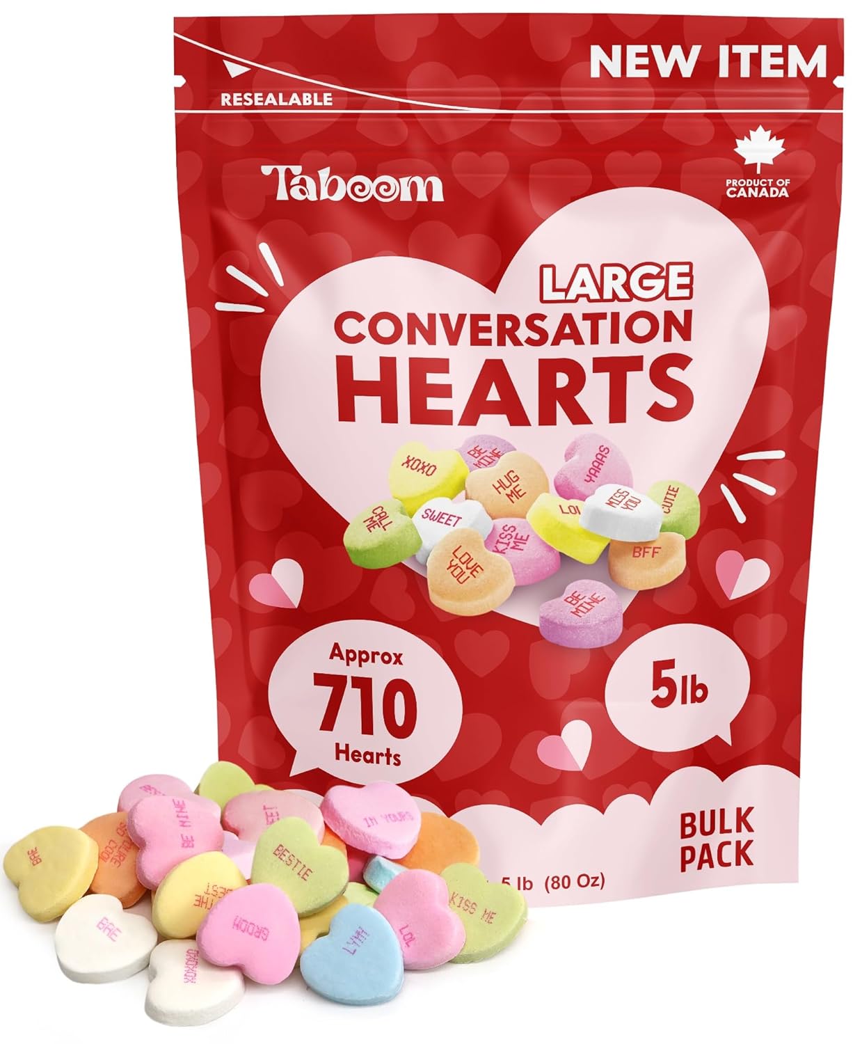 Large Conversation Hearts 5 lb