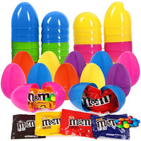 Plastic Easter Eggs with M&M's Chocolate 24 count