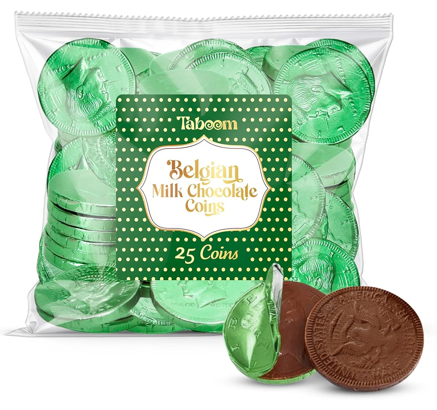 Albert Premier Belgian Green Chocolate 25 Coins