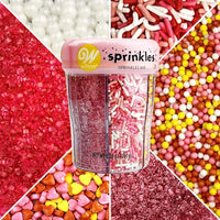 WILTON Assorted Sprinkles (Pink, White, Yellow)