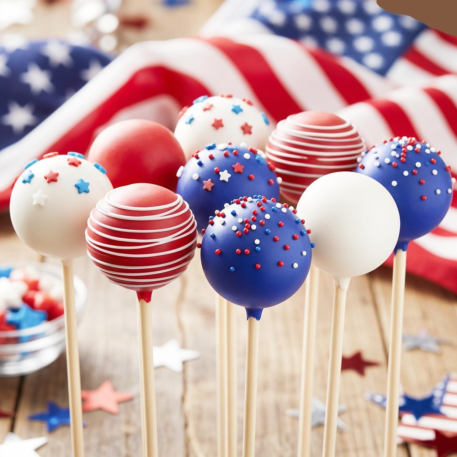 USA Theme Candy Melts, Red White & Blue Candy Melting Wafers, 6 oz