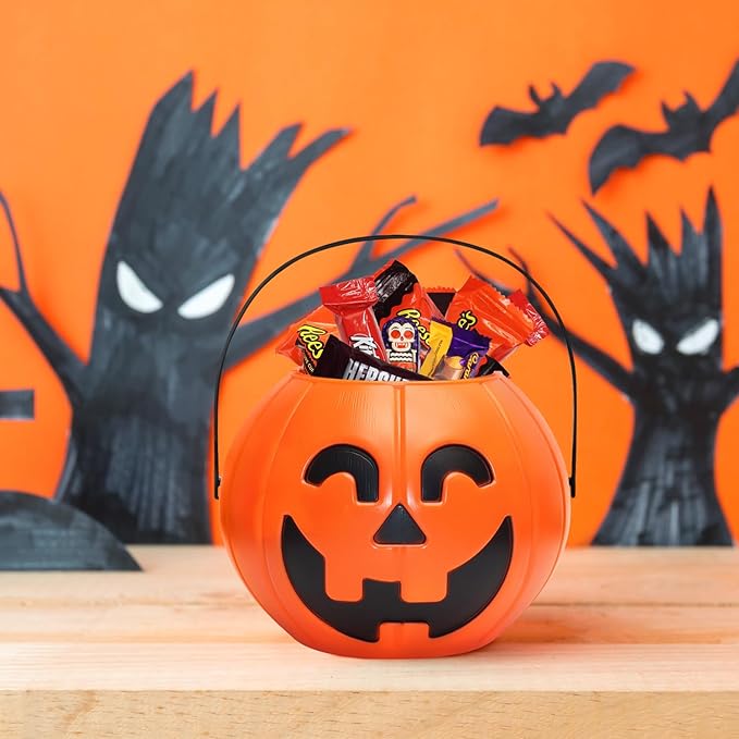 Halloween Pre-Filled Pumpkin Bucket Assorted Chocolate