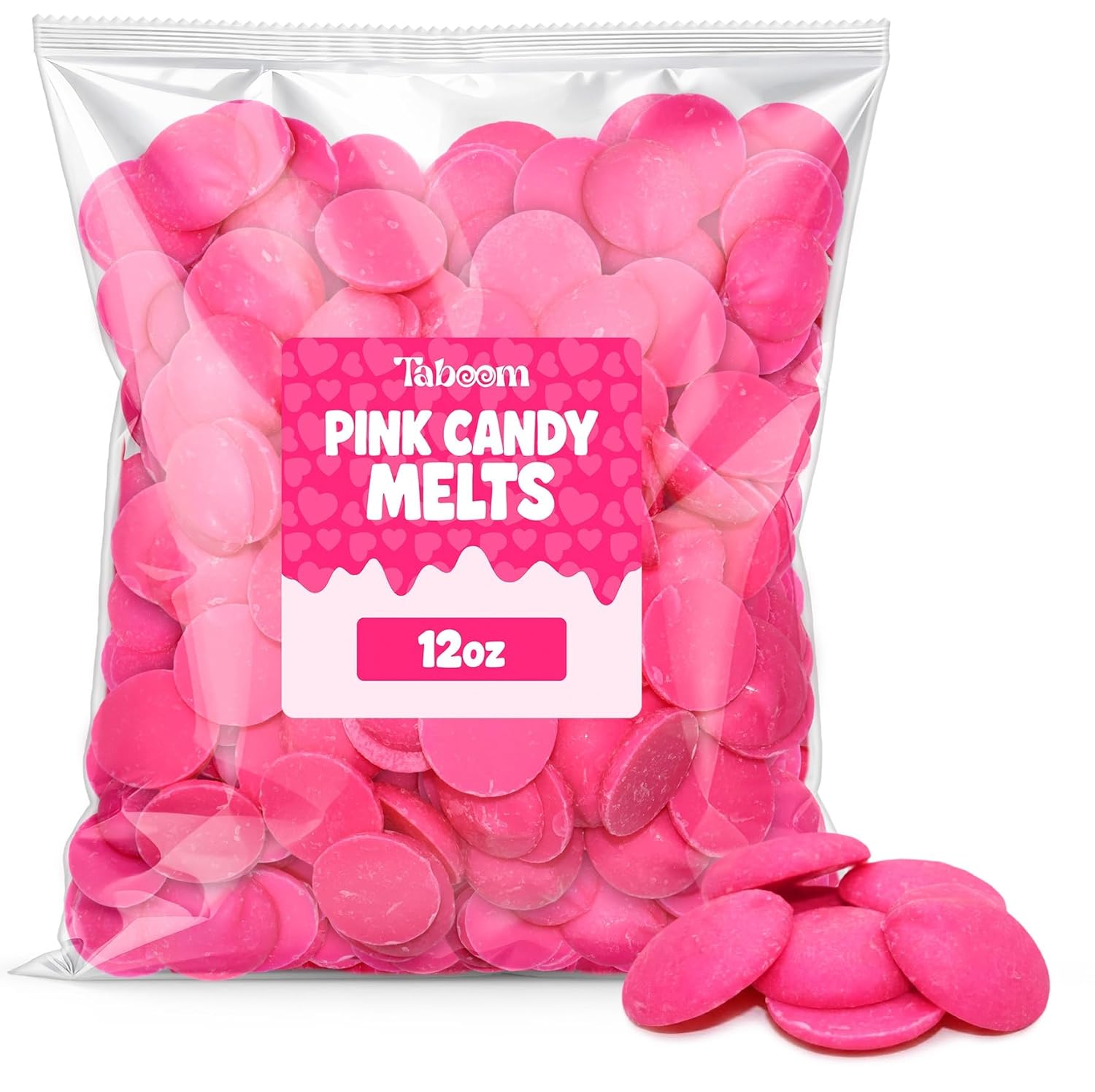 Taboom Pink Candy Wafer Chocolate Melts 12 oz