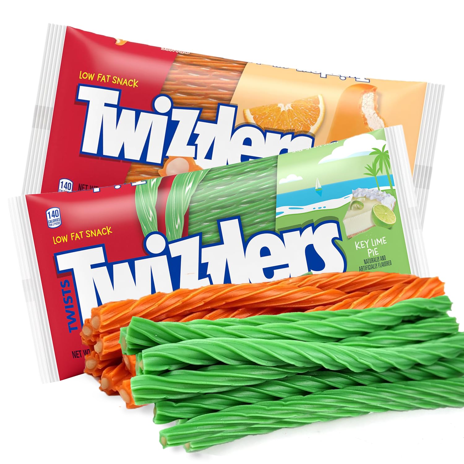 Twizzlers Cream-Filled Licorice Candy Twists – 2-Pack