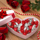 Taboom Milk Chocolate Valentine Hearts Red/Silver 1 Pound