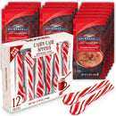Taboom Candy Cane Spoons Bundled with Hot Cocoa Packets