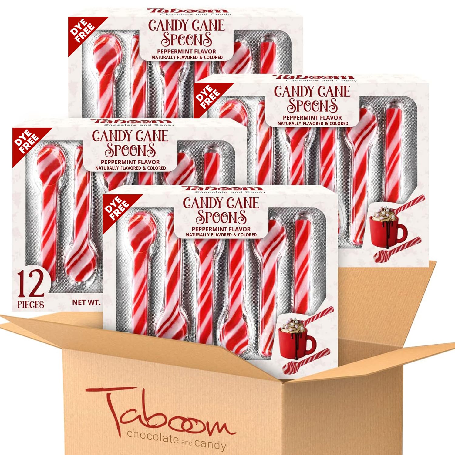 Taboom Peppermint Spoons Bulk Pack of 48