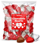 Taboom Milk Chocolate Valentine Hearts Red/Silver 1 Pound