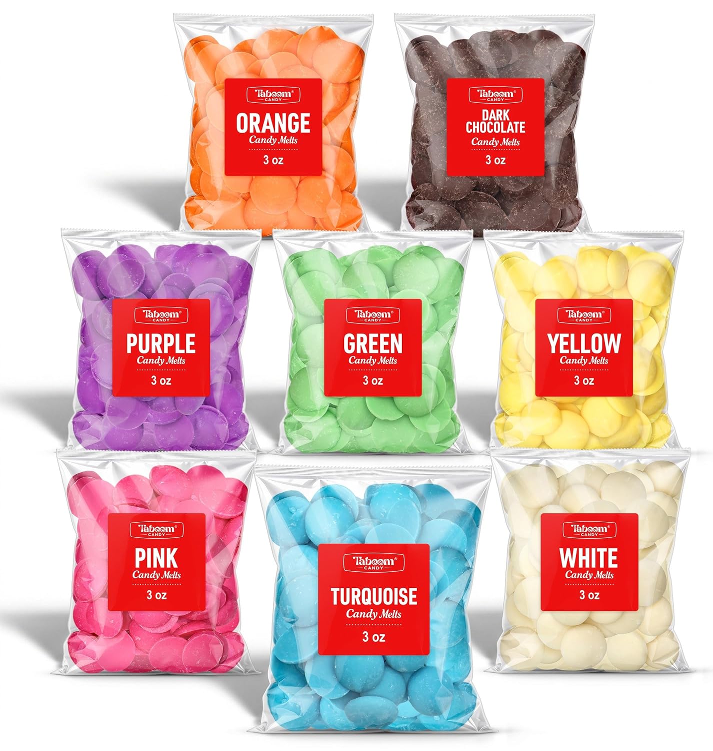 Candy Melts Assorted Colors 8 Colors 3oz Bags