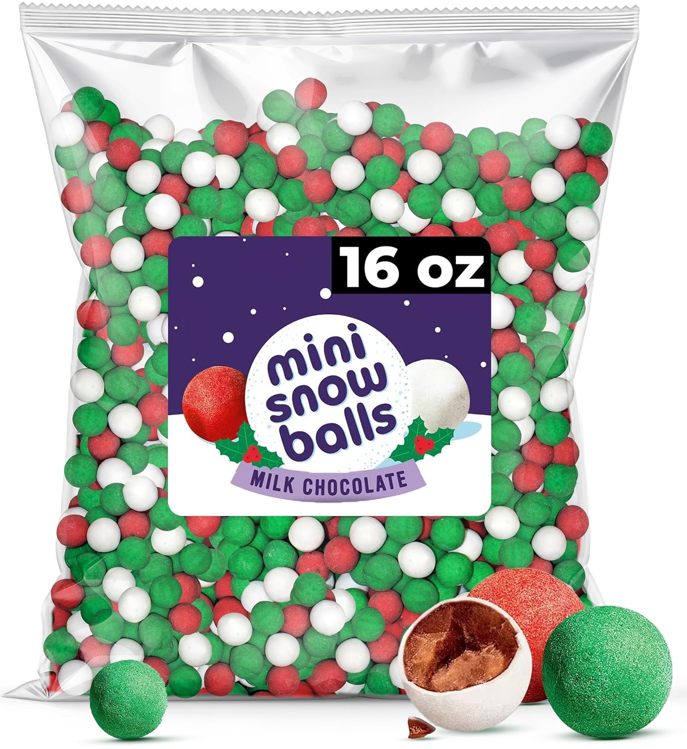 Cadbury Christmas Snow Balls Milk Chocolate 1 Pound