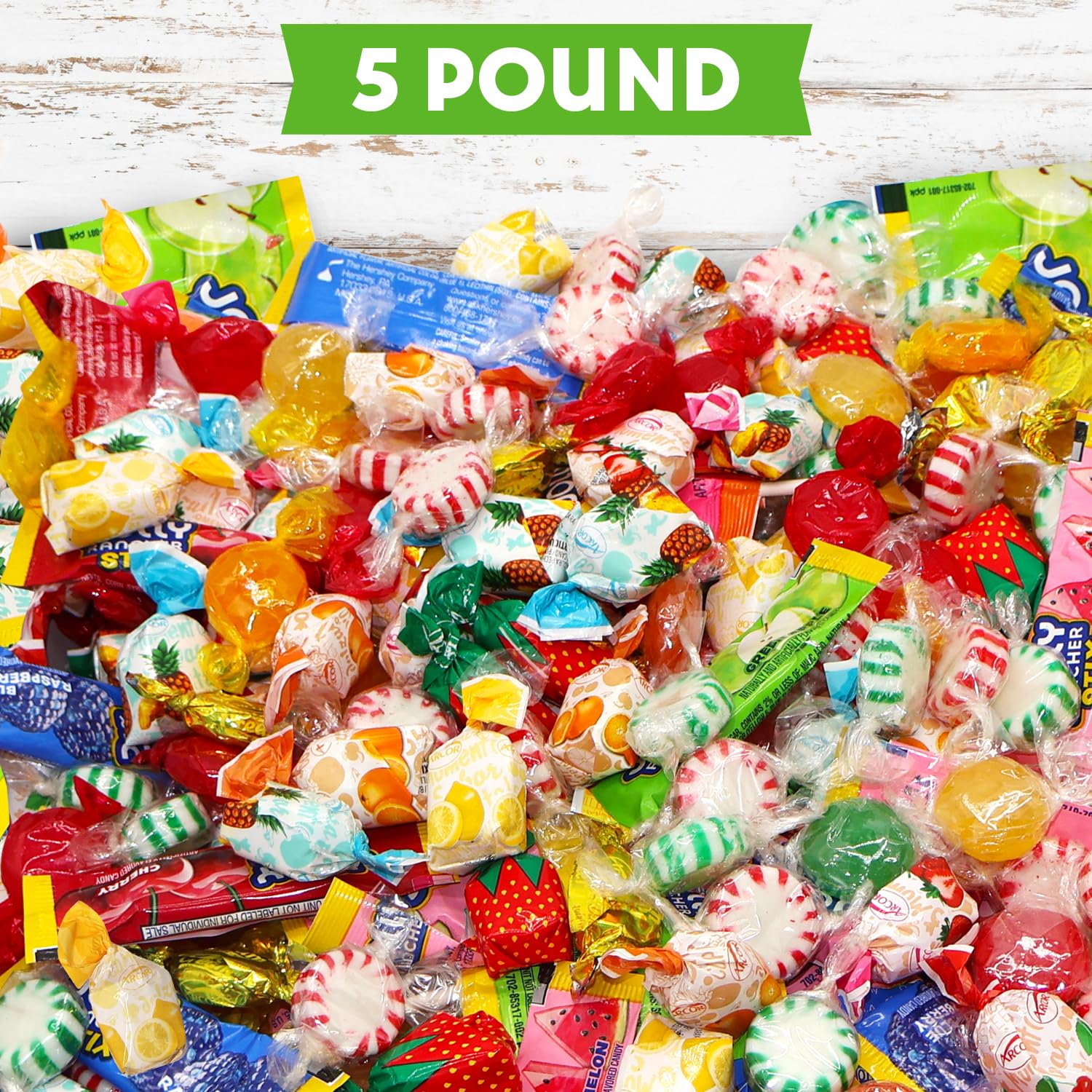 Bulk Assorted Hard Candy Mix 5 Pound (Approx. 250+ Pieces)