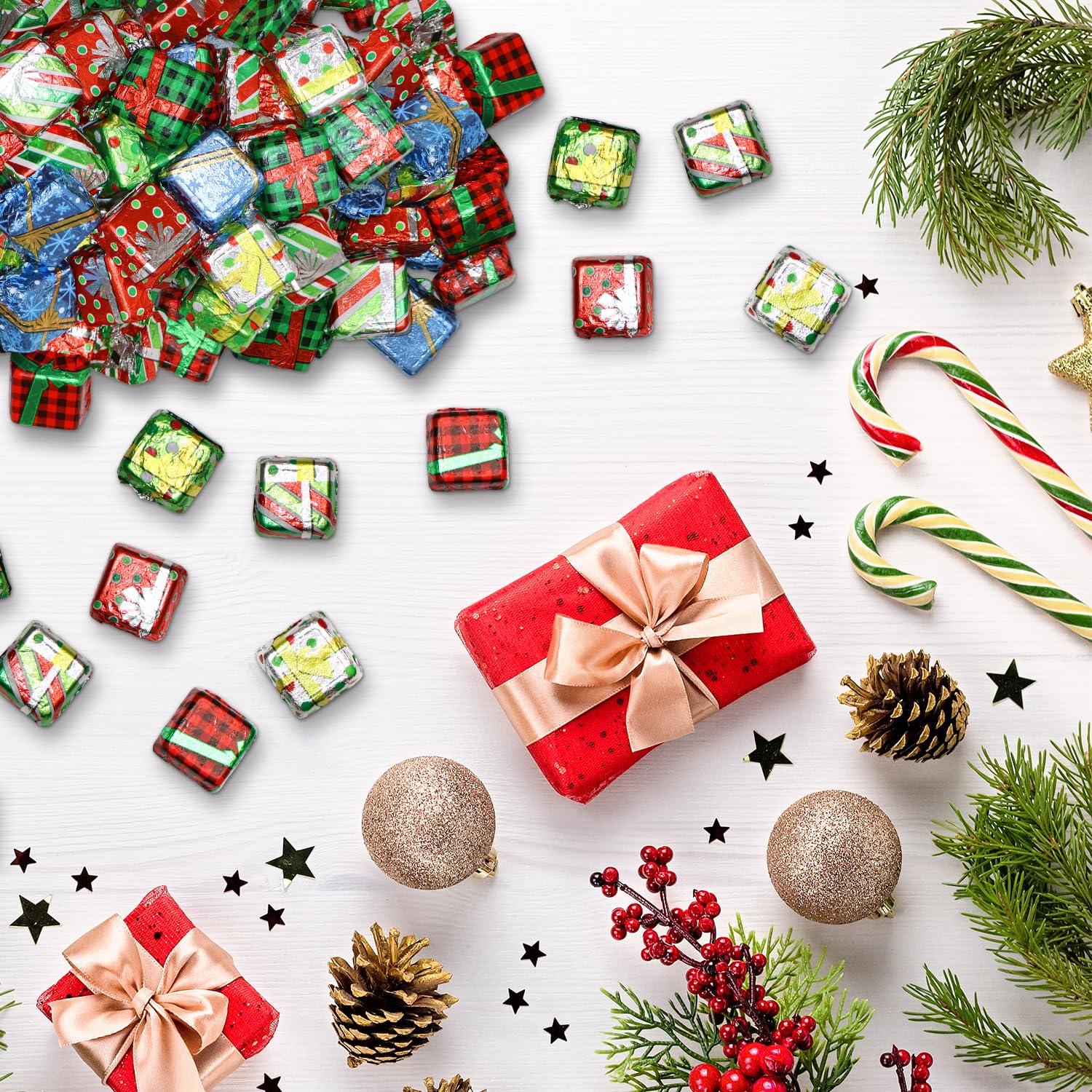 Christmas Milk Chocolate Present Boxes 12 oz Bag