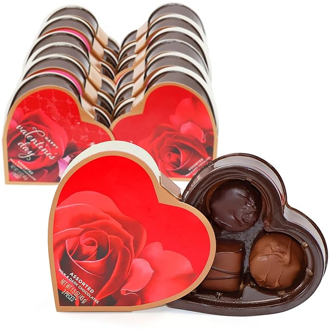 Russell Stover Mothers Day Mini Heart Gift Box 12 Pack