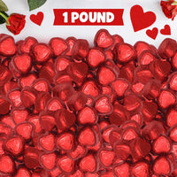Taboom Milk Chocolate Valentine Red Hearts 1 Pound