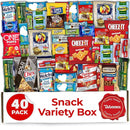 Snack Box Care Package 40 Count Gift Box