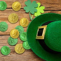 Albert Primer Belgian Milk Chocolate Gold & Green Coins 100 Count