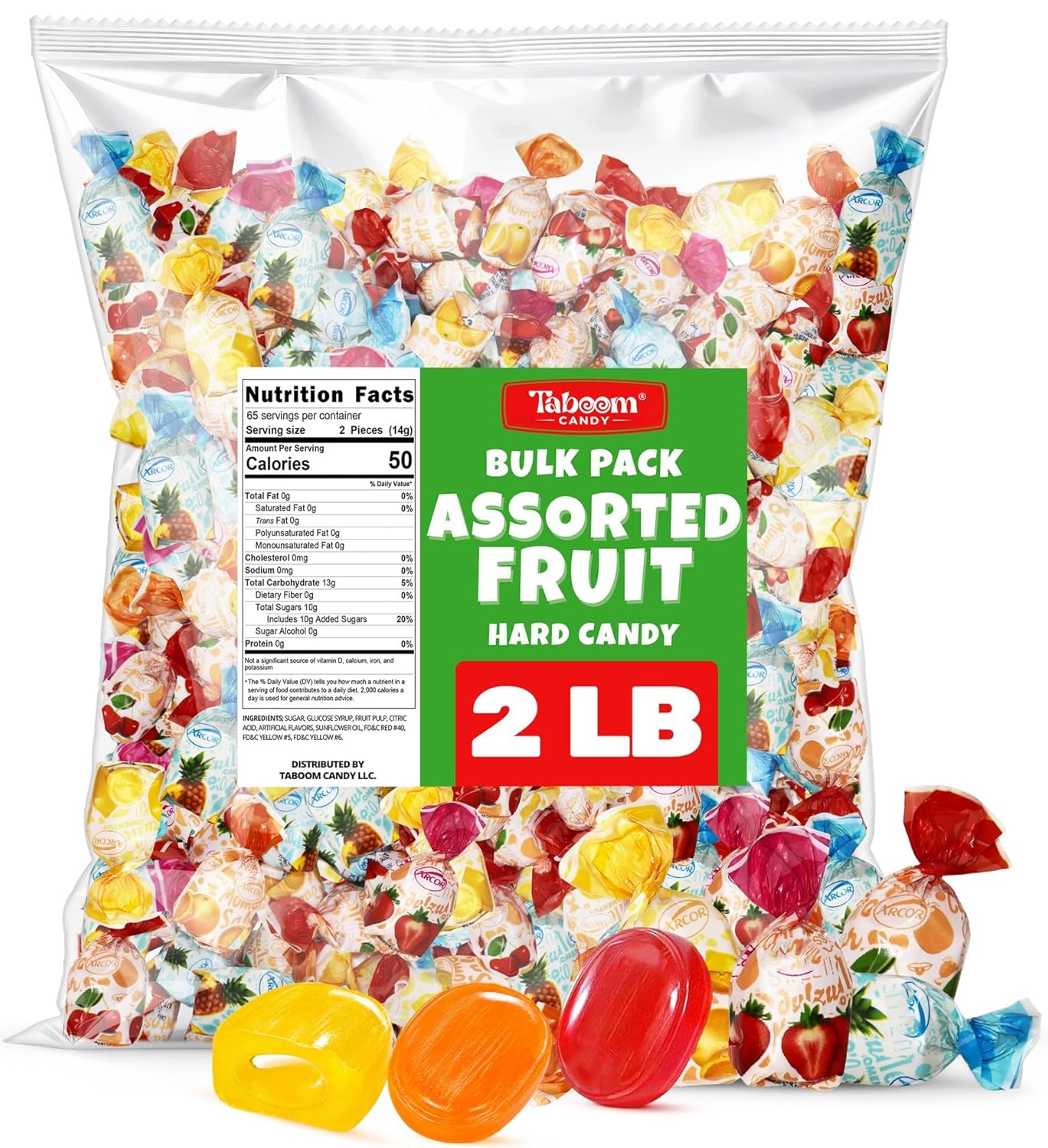Taboom Fruit Filled Hard Candy 2 Pound