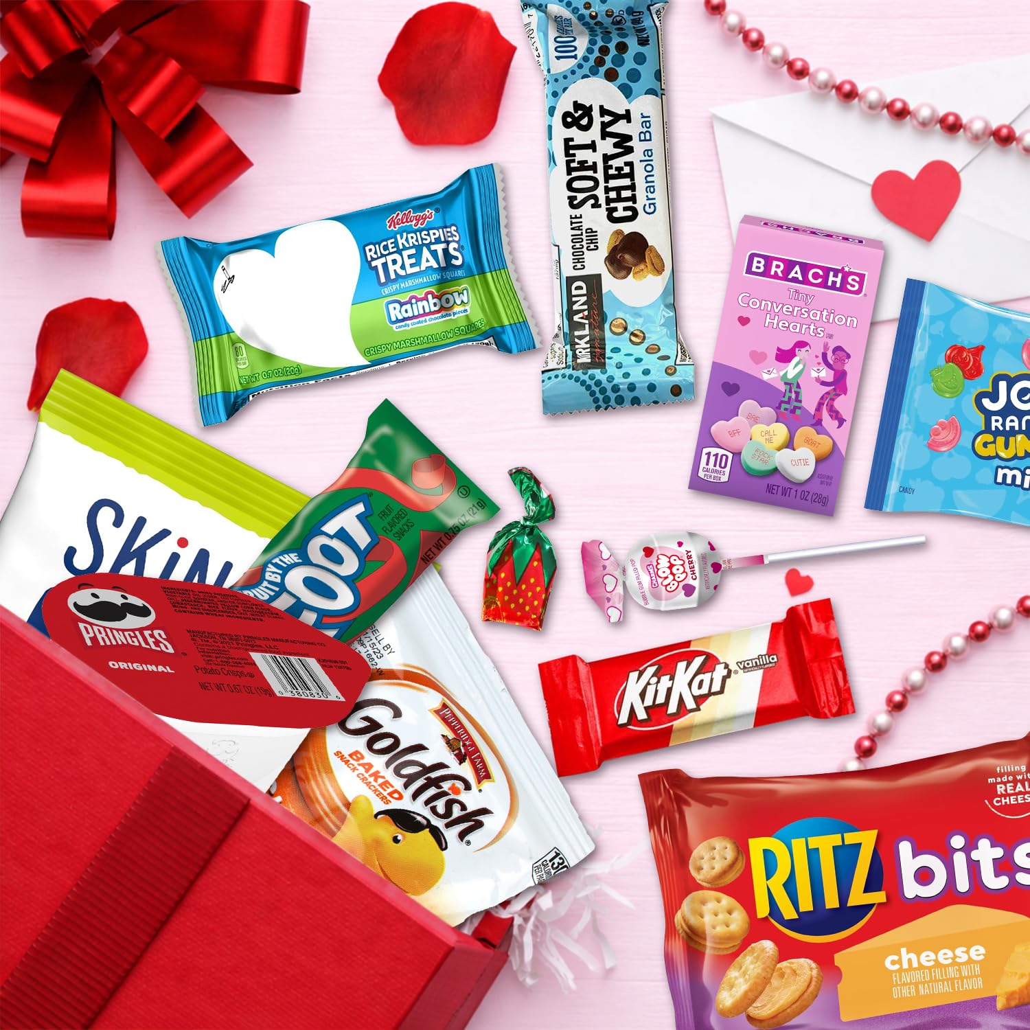 Valentine's Snacks Package Gift Box 45 Count