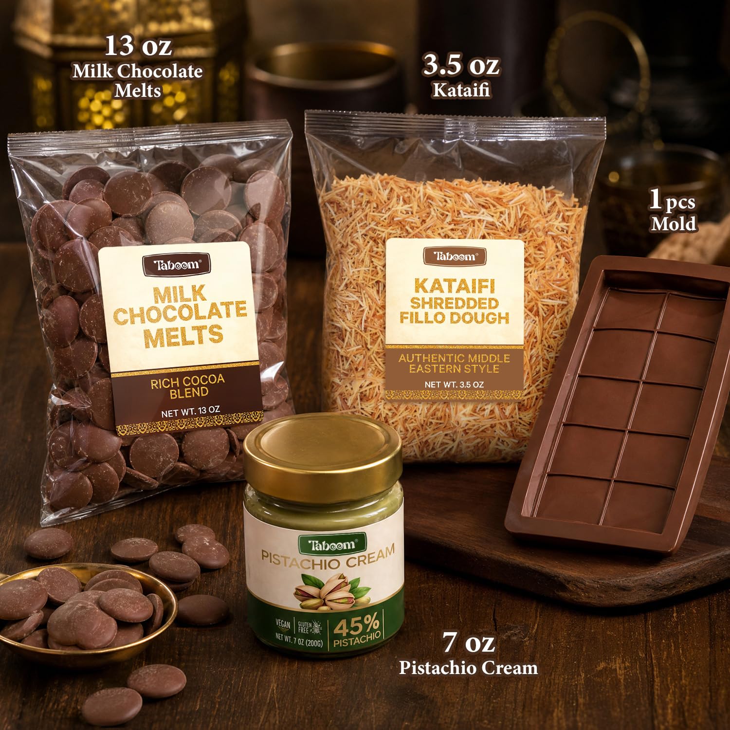 Dubai Chocolate Bar Kit (Makes 2 Bars)