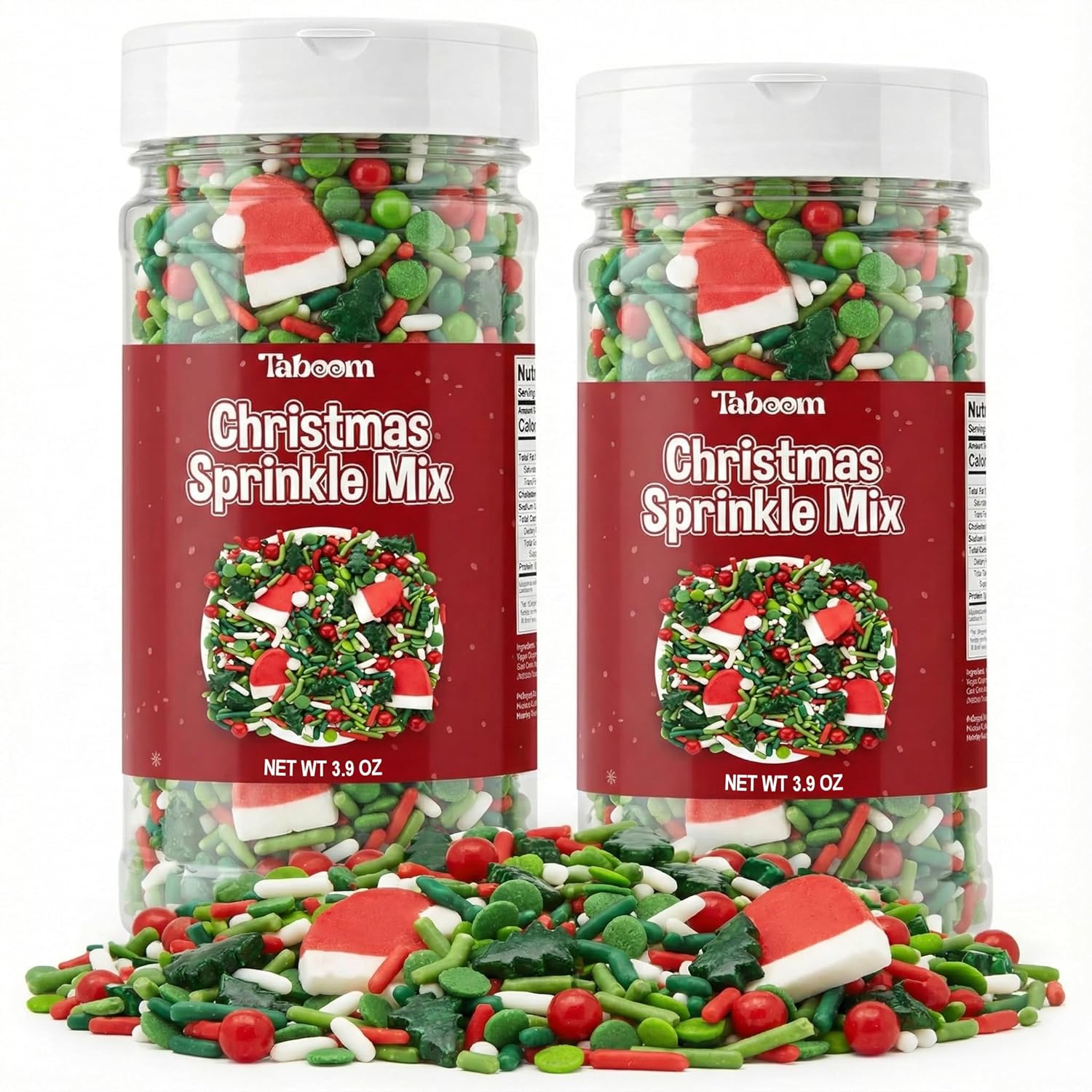Santa Sprinkles Holiday Christmas Mix 3.8oz (2 Pack) – Taboom Candy