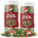 Santa Sprinkles Holiday Christmas Mix 3.8oz (2 Pack)