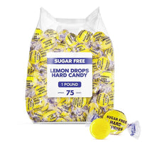 Taboom Sugar Free Lemon Drops Hard Candy 1 Pound